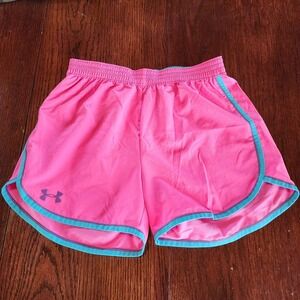 Under Armour Pink Running Shorts Gym Training Athletic Size Medium NWTs Workout